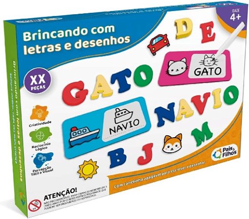 Brincando com Letras e Desenhos - Pais & Filhos 792956