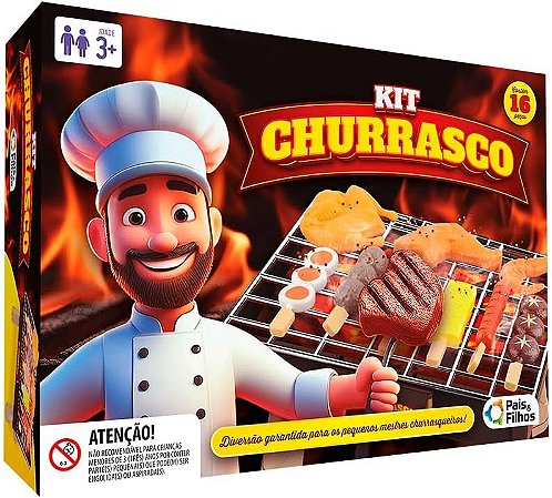 Kit Churrasco Brinquedo de Faz de Conta - 793303 Pais & Filhos