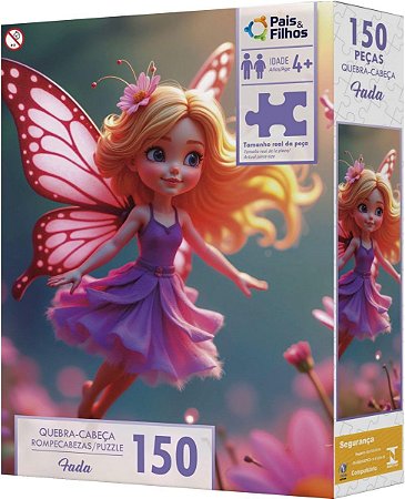 Quebra-Cabeça 150 Peças - Fada - Pais & Filhos 793010