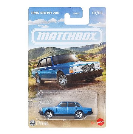 Carrinho Matchbox European Cars 1986 Volvo 240 - GGF12/ JCH24 Mattel
