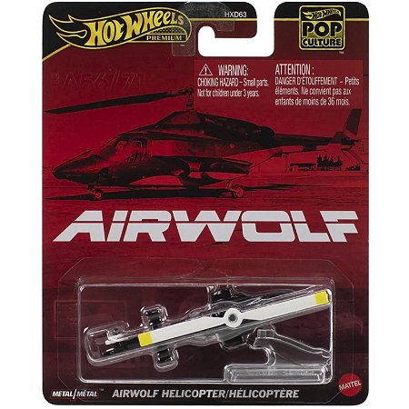 Hot Wheels Premium - Airwolf Helicopter - Pop Culture - HXD63/JBL56