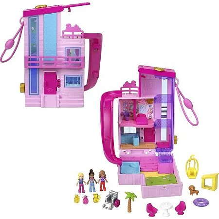 Polly Pocket Barbie Dreamhouse Compact Casa de Bonecas HWP11