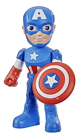 Boneco Capitão América Gigante - Spidey Amazing Friends - Hasbro G2462