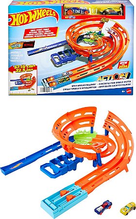 Hot Wheels Action Pista Circuito Giro Veloz - HTK17 Mattel