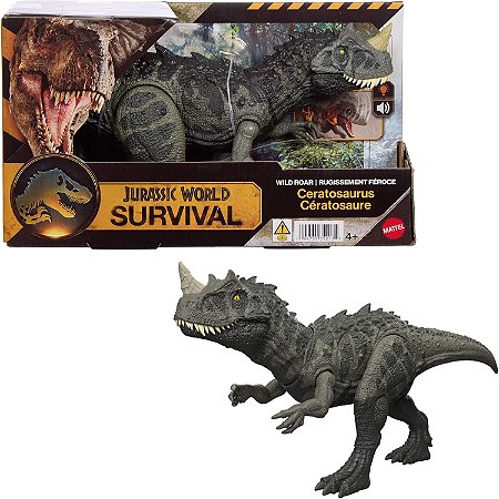Jurassic World Survival - Cératosaure 33cm Luz E Som - JGB87 Mattel