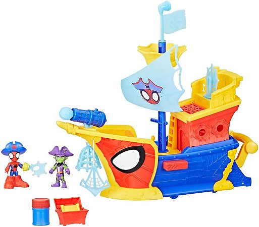 Navio Pirata Homem-Aranha Spidey e Seus Amigos Incríveis - G0666 - Hasbro