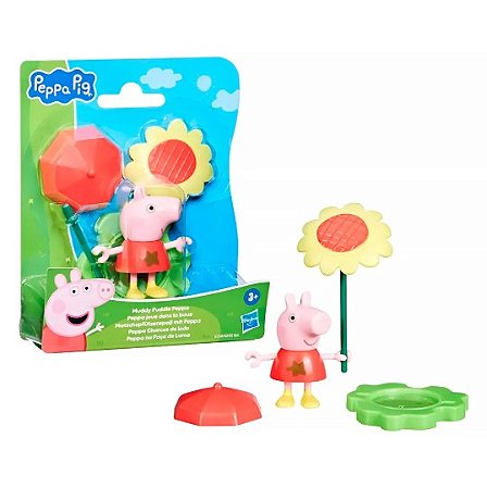 Boneca Peppa Pig na Poça de Lama com Acessórios - G1348 - Hasbro