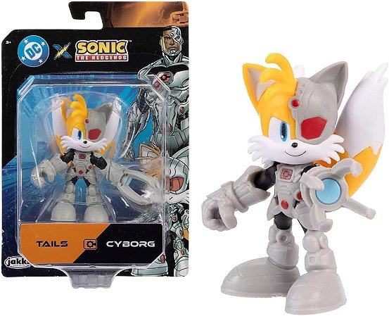 Boneco Sonic Tails Cyborg Articulado 7cm 5063 Sunny