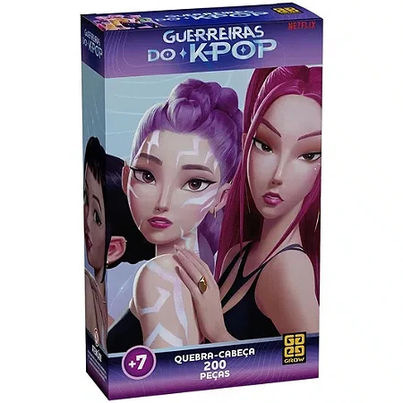 Quebra-cabeça 200 peças Guerreiras do K-Pop - 5154 - Grow