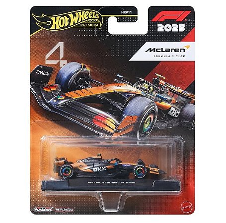 Hot Wheels Fórmula 1 Premium Mclaren Team #4 - HRV11/JKD88 Mattel
