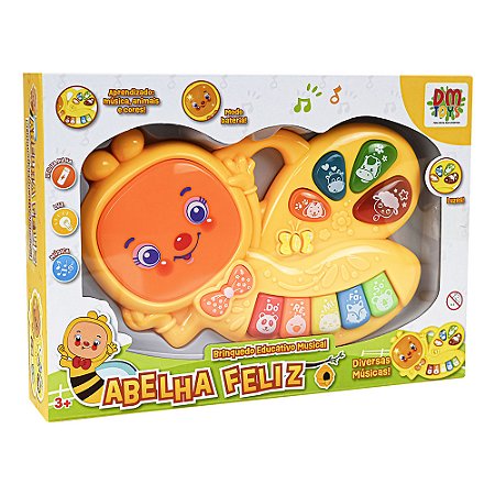 Brinquedo Educativo Musical Abelha Feliz DMT6893 - Dm Toys