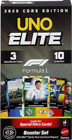Jogo Uno Elite F1 2025 Starter Pack- JLV42 - Mattel