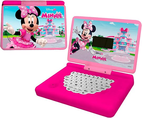 Laptop Infantil Bilíngue Minnie Rosa 72040 - Candide