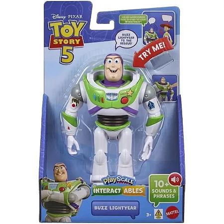 Boneco Buzz Lightyear Interativo com som Toy Story 5 - JMW18 - Mattel
