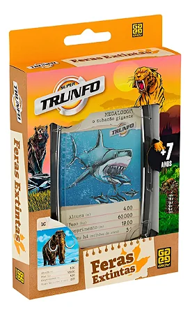 Super Trunfo Feras Extintas - 4556 - Grow