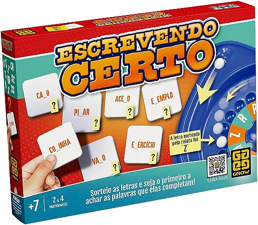Jogo Escrevendo certo - 4590 - Grow