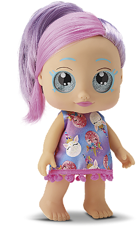 Boneca My Little Glitter Penteados C/ Acessórios - 8284 - Divertoys
