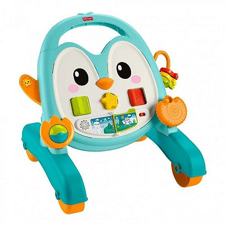 Andador Pinguim Azul Musical Fisher Price Mattel - JHF74