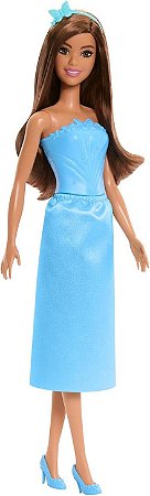 Boneca Barbie Donzelas Vestido Azul- JDM67 - Mattel