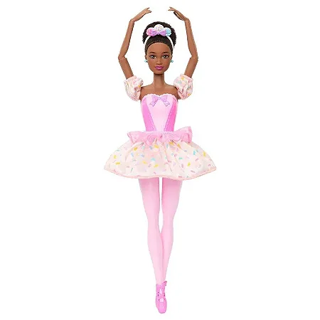 Boneca Barbie Negra - O Quebra-Nozes - Bailarina Reino Dos Doces - JKH61 - Mattel