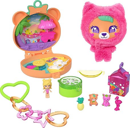 Polly Pocket Conjunto de Brinquedo Compacto Ursinho de Pelúcia JKC79 - Mattel