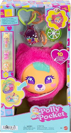Polly Pocket Conjunto de Brinquedo Compacto Ursinho de Pelúcia JKC79 - Mattel
