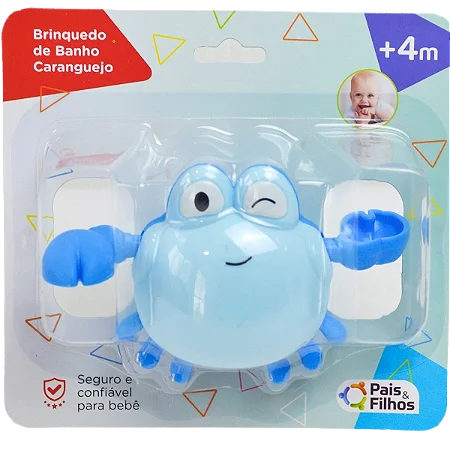 Brinquedo de Banho - Caranguejo Azul - 793119 - Pais & Filhos