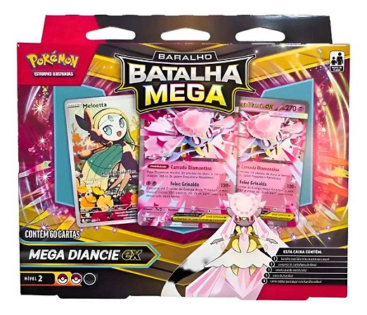 Pokémon Baralho Batalha Mega Diancie Ex 60 Cartas 35865 - Copag