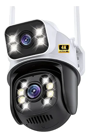 Camera ICsee A28 Dupla Câmera De Segurança Ip Wifi Externa Auto Tracking Ptz