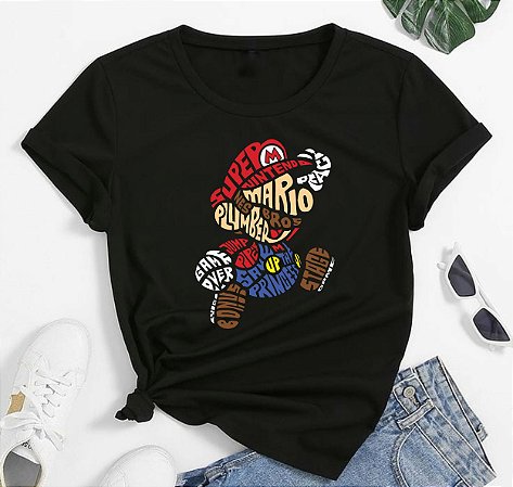T-shirt  SUPER MARIO  - Preto