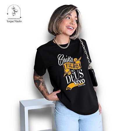 T-shirt FILHO DO DEUS VIVO - Preto