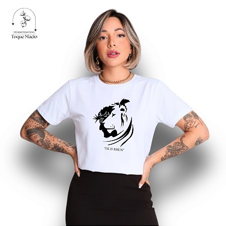 T-shirt LEÃO CRISTO - Branco