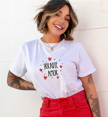 T-shirt IRRADIE AMOR - Branco
