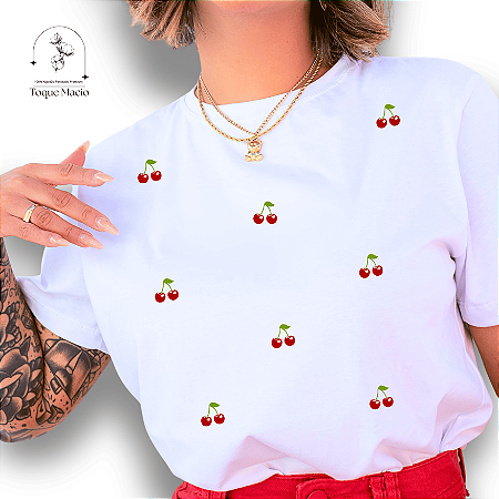 T-shirt CEREJINHAS - BRANCO