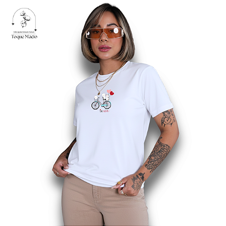 T-shirt CAT FOREVER - BRANCO