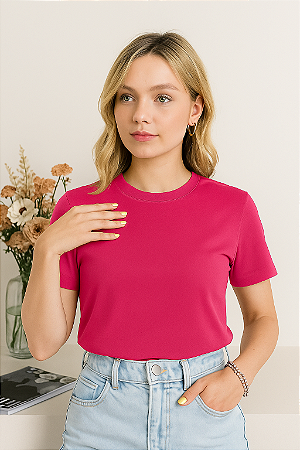 T-shirt BÁSICA ROSA PINK