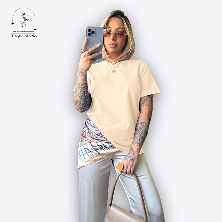 T-shirt BÁSICA BEGE