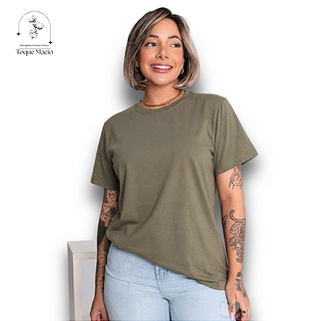 T-shirt BÁSICA VERDE MUSGO