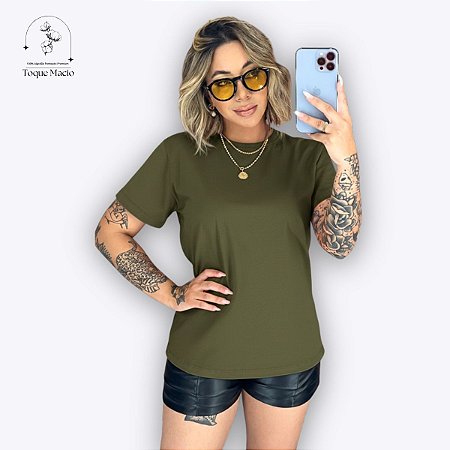 T-shirt BÁSICA VERDE MUSGO