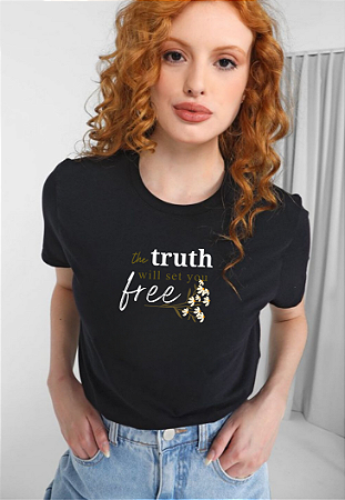 T-shirt TRUTH - PRETO
