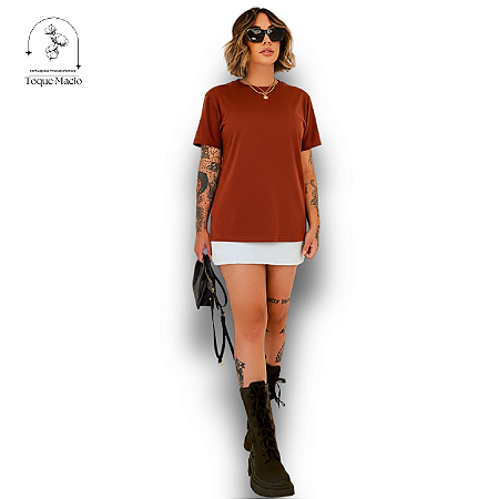 T-shirt BÁSICA TELHA