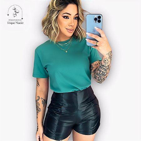 T-shirt BASICA VERDE JADE