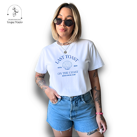 T-shirt LAST TOAST - BRANCO
