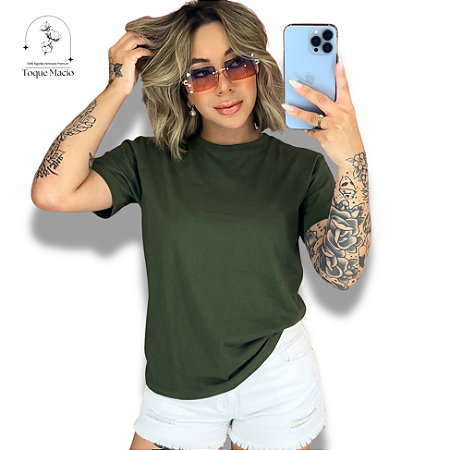 T-shirt BASICA VERDE MILITAR
