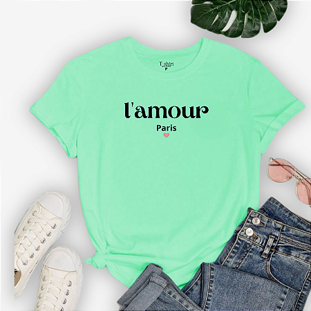 T-shirt  LAMOUR - VERDE MENTA