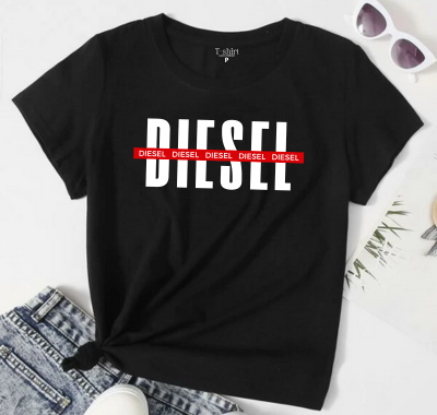 T-shirt DIESEL 2025 - PRETO