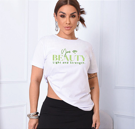 T-shirt BEAUTY LIGHT - BRANCO