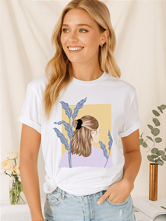T-shirt WOMAN NATURE - BRANCO