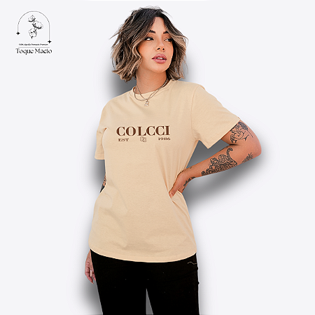 T-SHIRT COLCCI CC - BEGE
