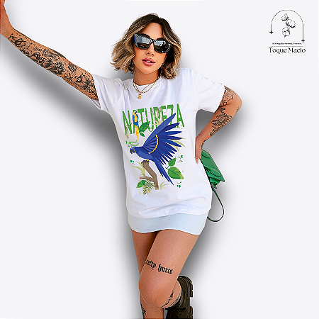 T-SHIRT NATUREZA - BRANCO